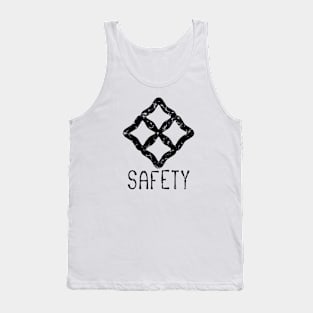 Africa Sankofa Adinkra Symbol "Safety" Black. Tank Top